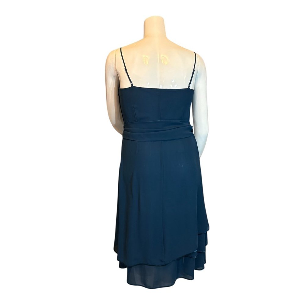H&M Teal Chiffon Midi Slip Dress, 14 (EUR 44) - Picture 12 of 16